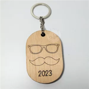 LLAVERO MADERA GRABADO LASER