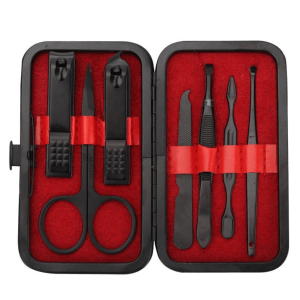 ESTUCHE MANICURE-PEDICURE SET X 7 PCS DE LUJO