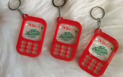 LLAVERO FORMA CELULAR PERSONALIZADO