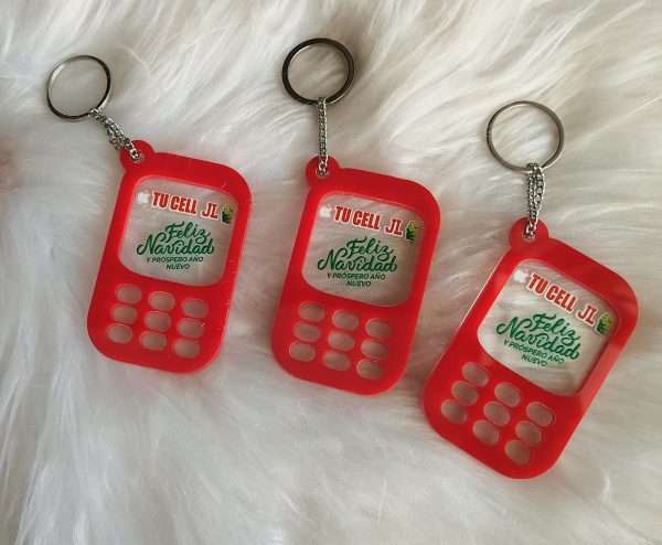 LLAVERO FORMA CELULAR PERSONALIZADO